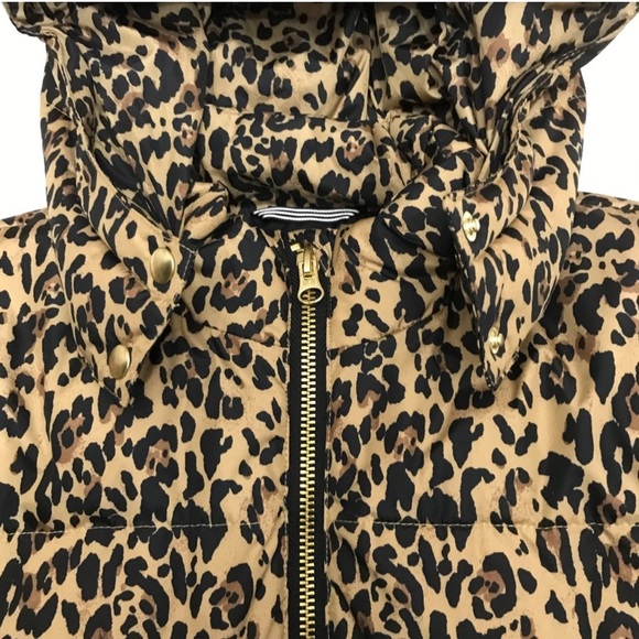 J Crew leopard puffer jacket - small - Picture 4 of 4